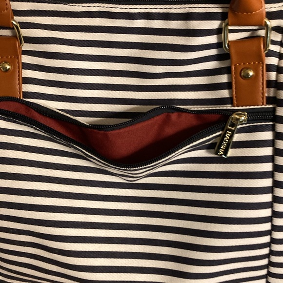 NWOT BAOSHA Women’s Stripe Travel bag - Picture 5 of 9